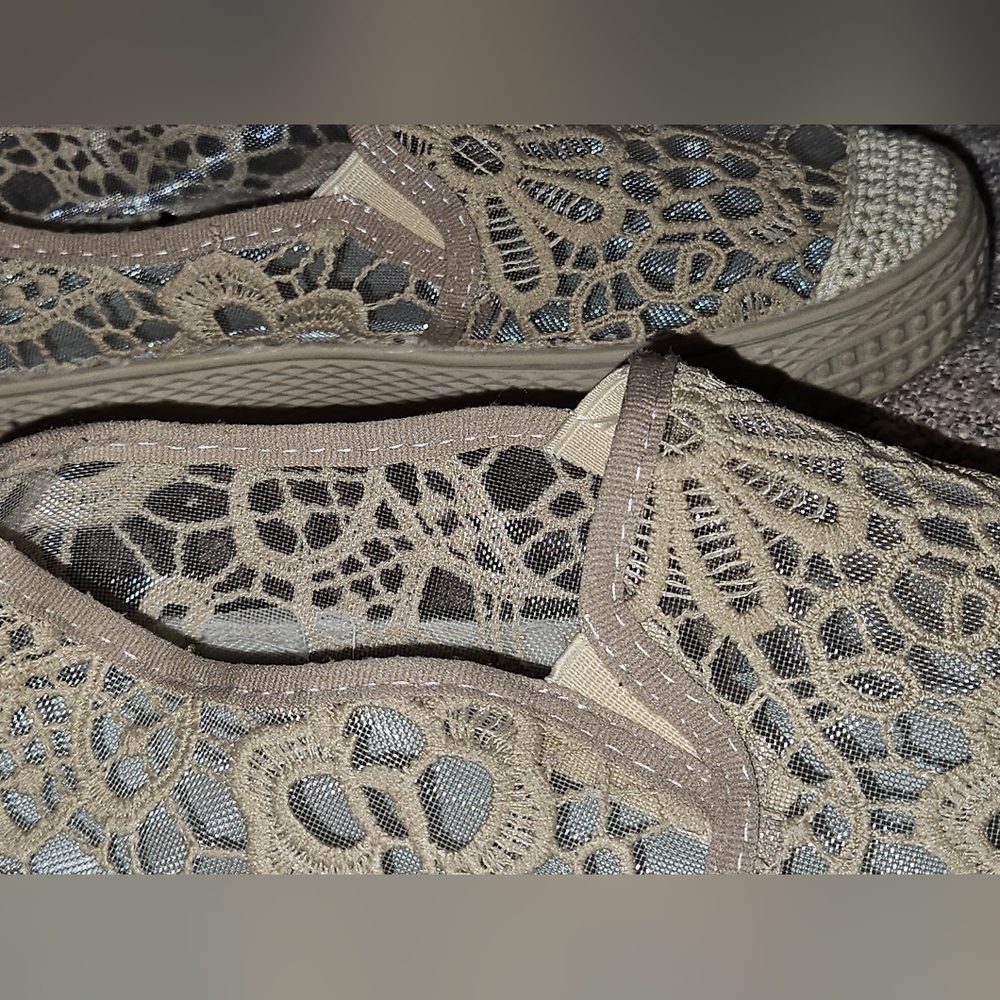 💵3/$20 Bundle 3 Specially MarkPretty Lace Apricot Slip on  Flat Sneaker SZ 7.5 - Picture 10 of 10